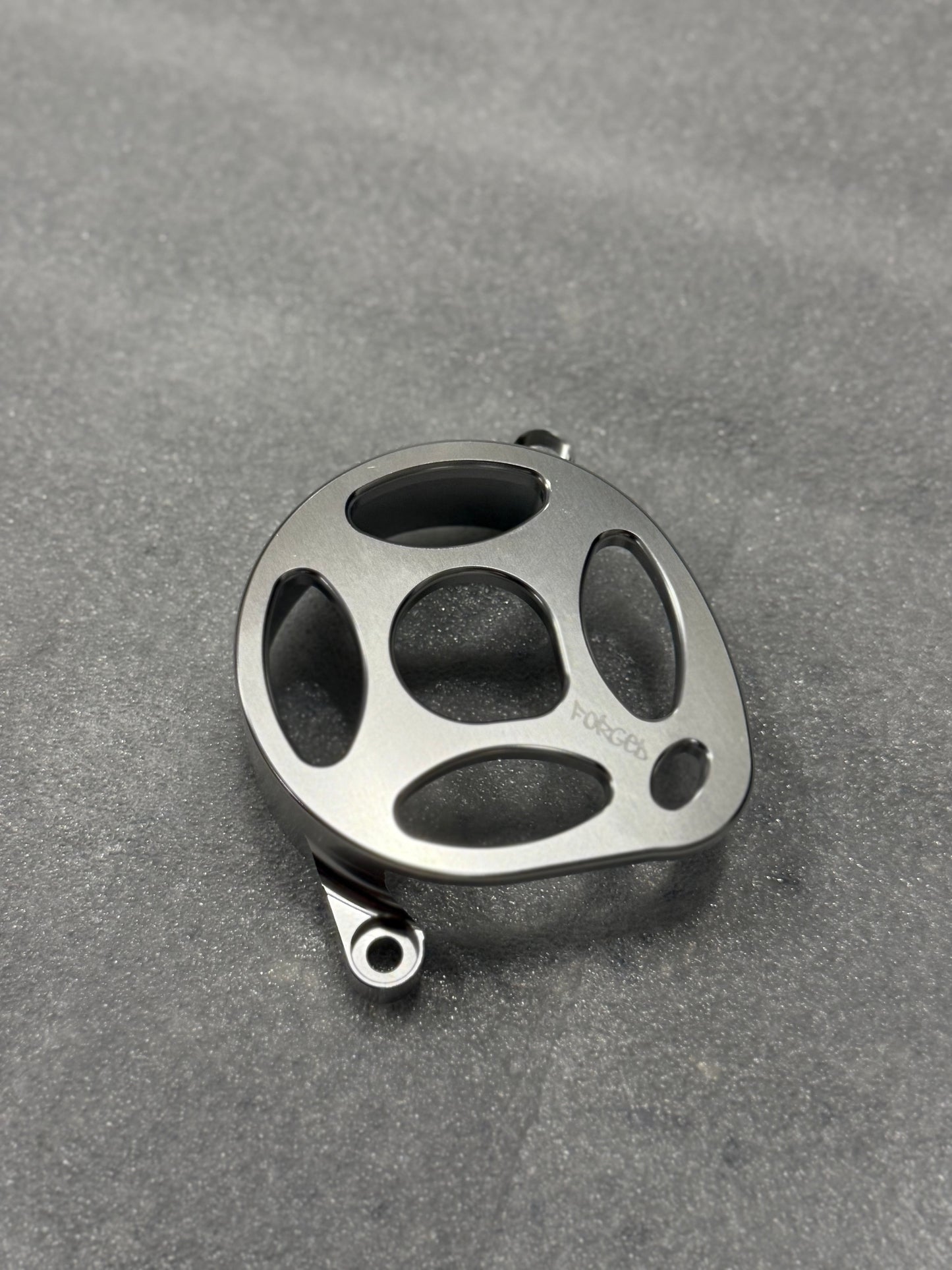 Surron Ultra Bee Metal Motor Cover | CNC Upgrade Replacement (Black & Chrome)