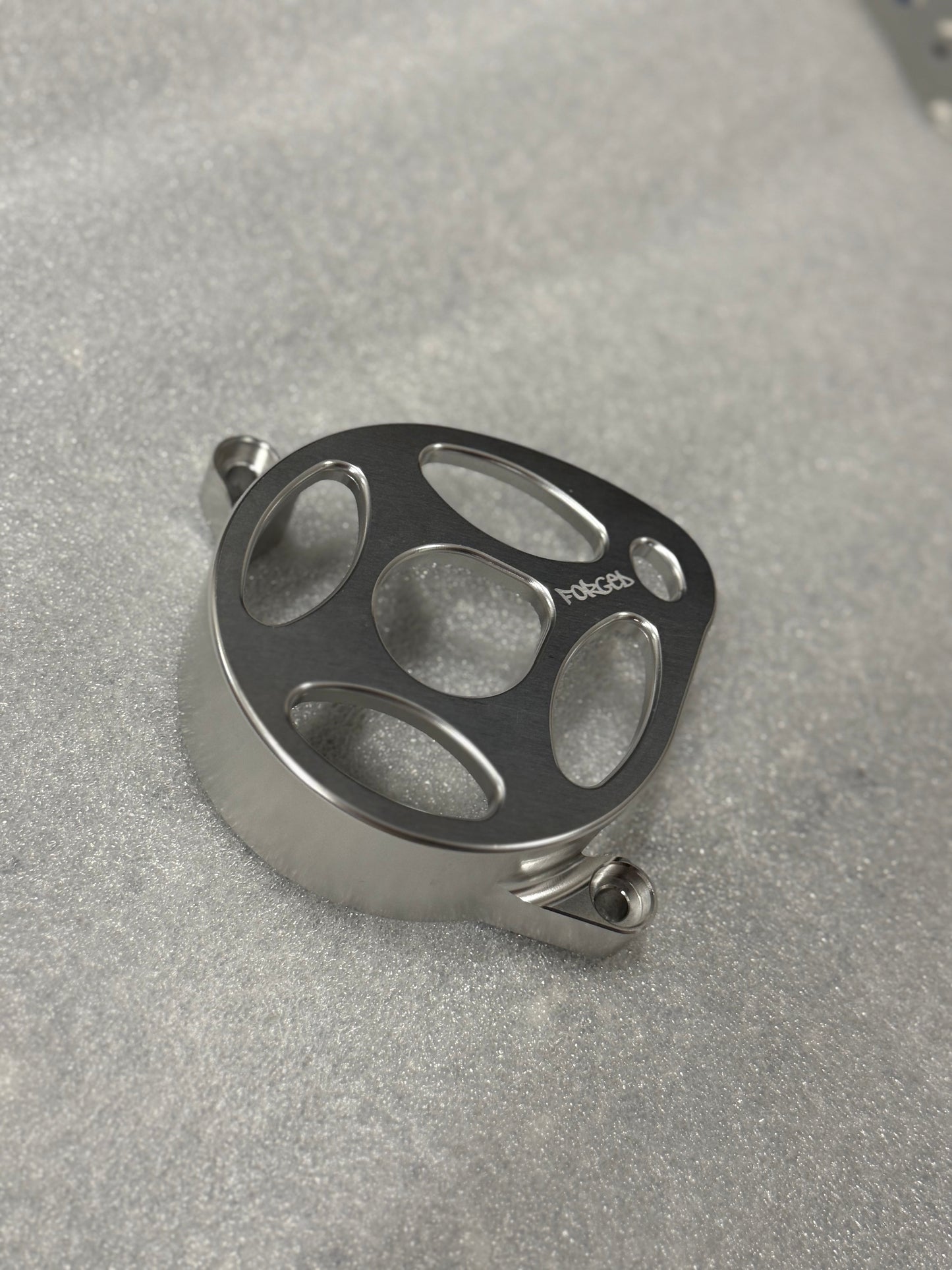 Surron Ultra Bee Metal Motor Cover | CNC Upgrade Replacement (Black & Chrome)