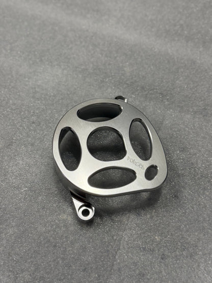 Surron Ultra Bee Metal Motor Cover | CNC Upgrade Replacement (Black & Chrome)