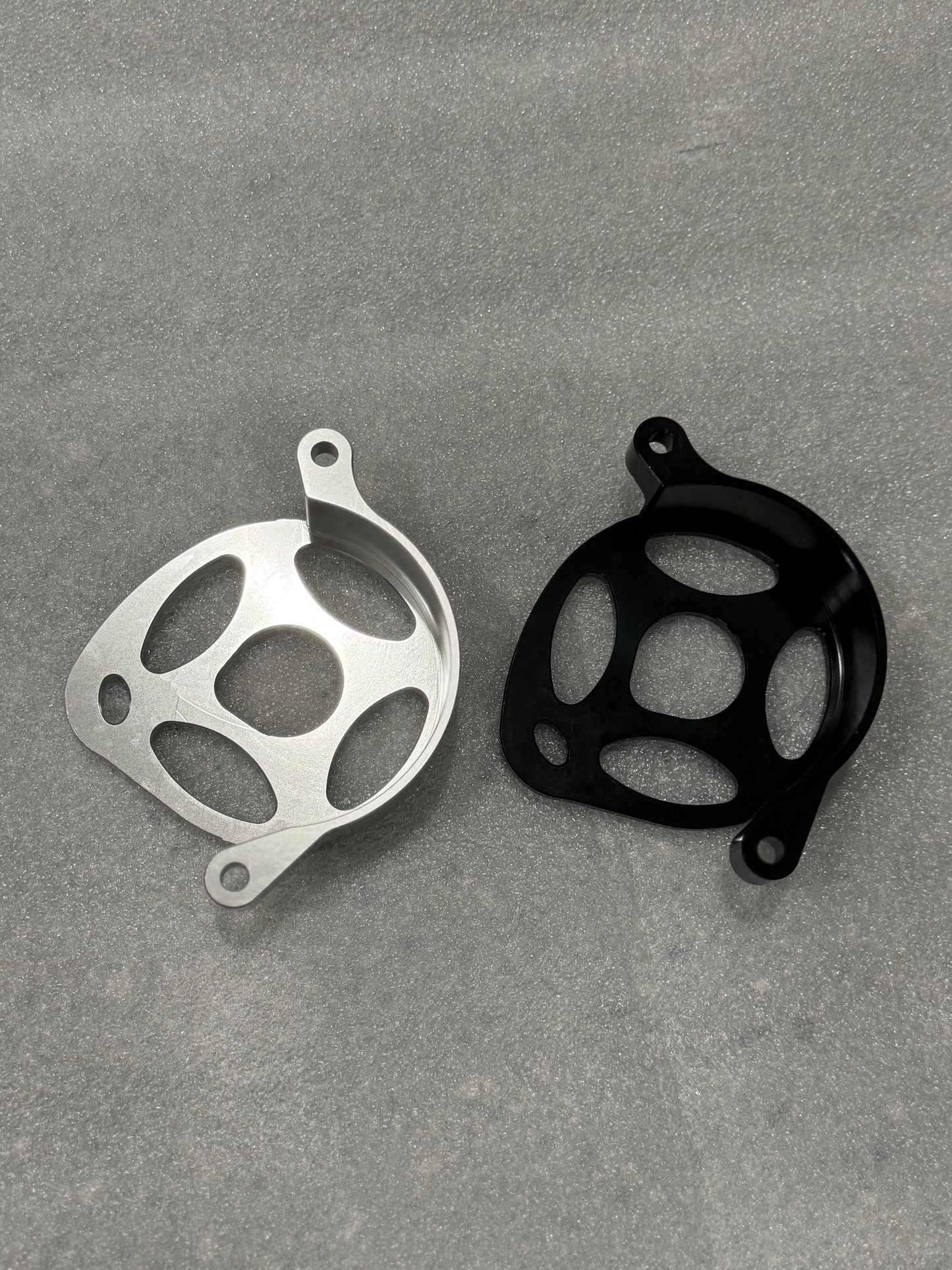 Surron Ultra Bee Metal Motor Cover | CNC Upgrade Replacement (Black & Chrome)