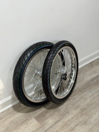 Chrome Light Bee/Eride Supermoto Wheel Set