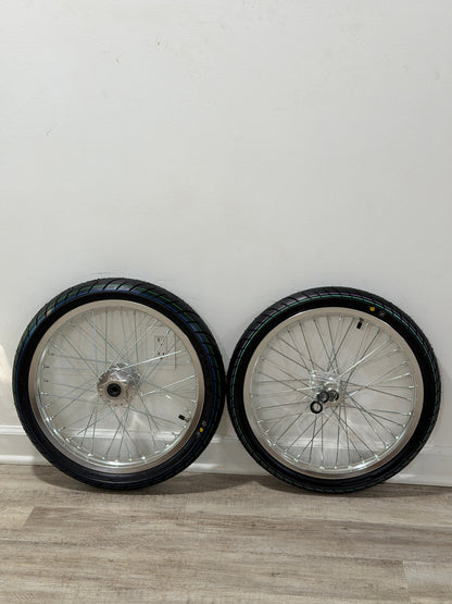 Chrome Light Bee/Eride Supermoto Wheel Set